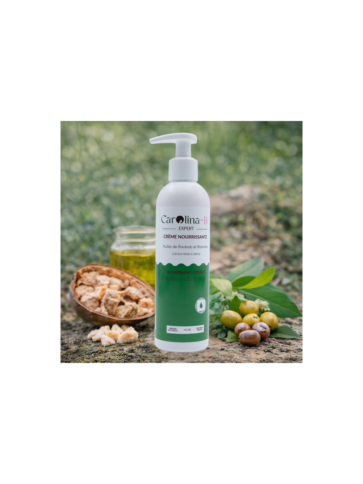 Crème Nourrissante Cheveux Crépus & Afro – Baobab, Avocat, Karité