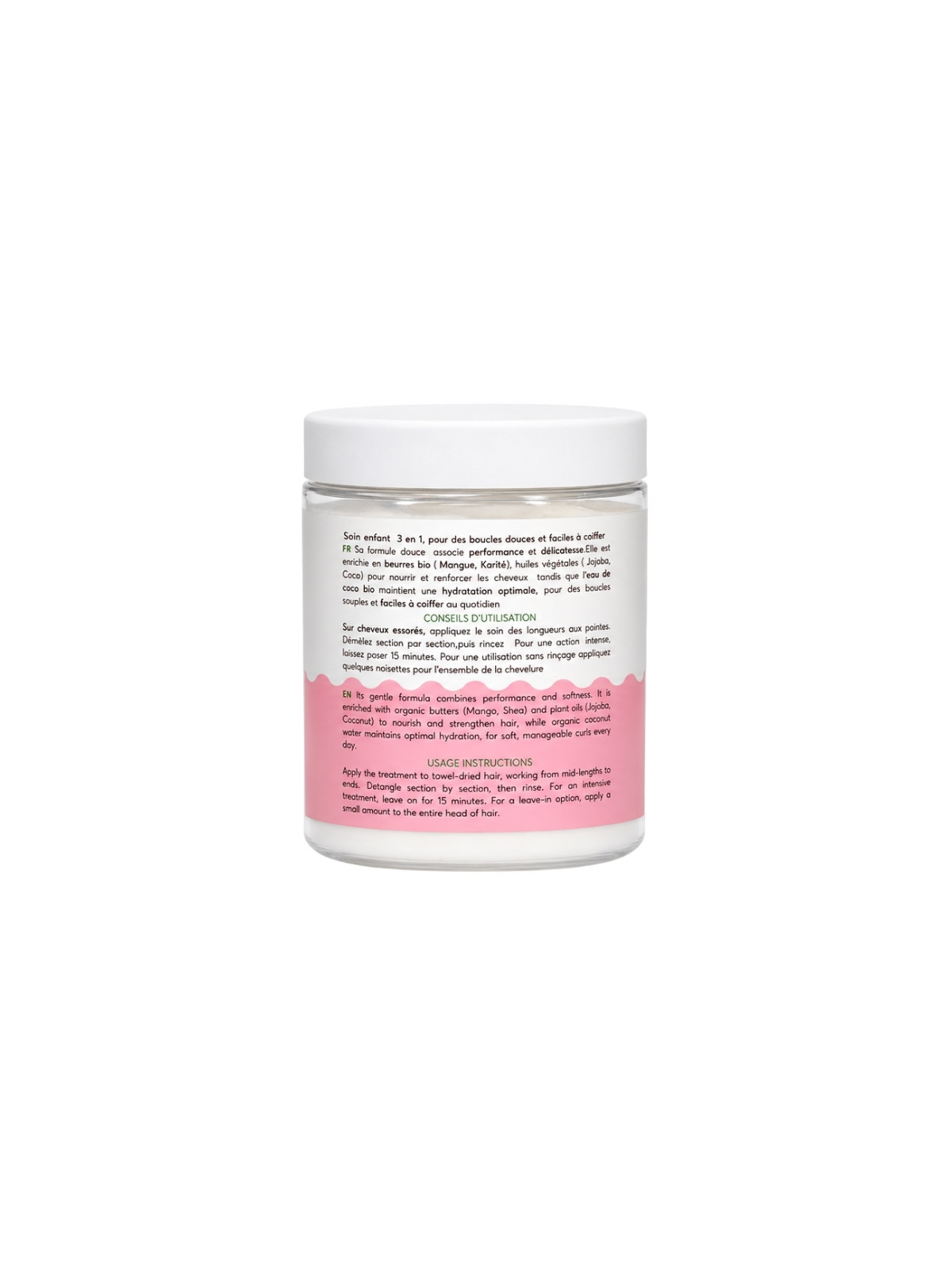 Soin 3-en-1 enfant – Joie des boucles – hydratation & démêlage