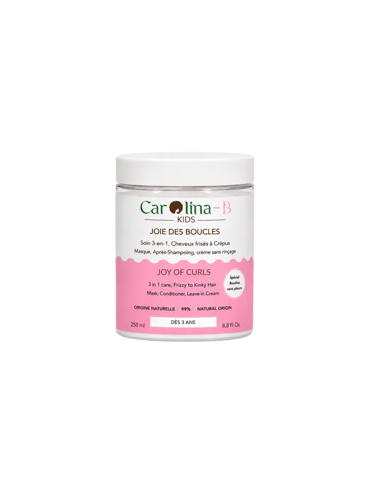 Soin 3-en-1 enfant – Joie des boucles – hydratation & démêlage