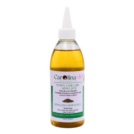 Potion Capillaire Stimulante | Huile de pousse cheveux au romarin, café, ricin et menthe poivrée – Carolina-B