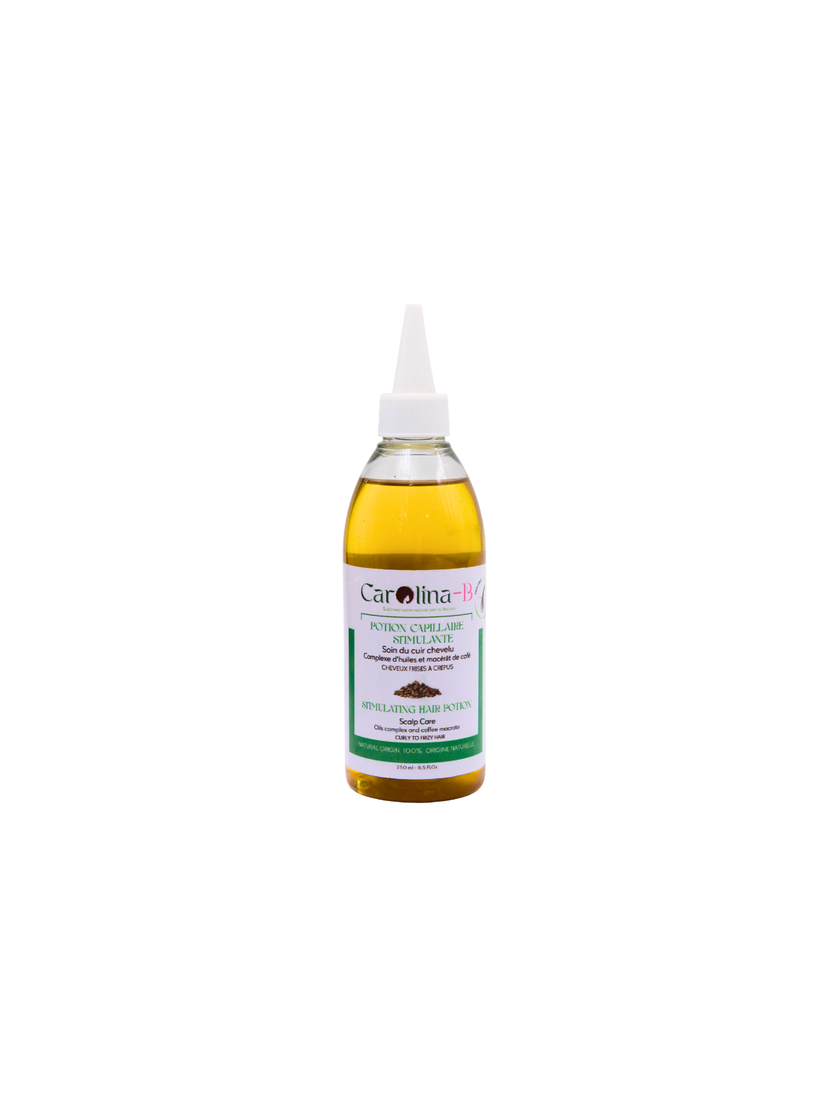Potion Capillaire Stimulante | Huile de pousse cheveux au romarin, café, ricin et menthe poivrée – Carolina-B