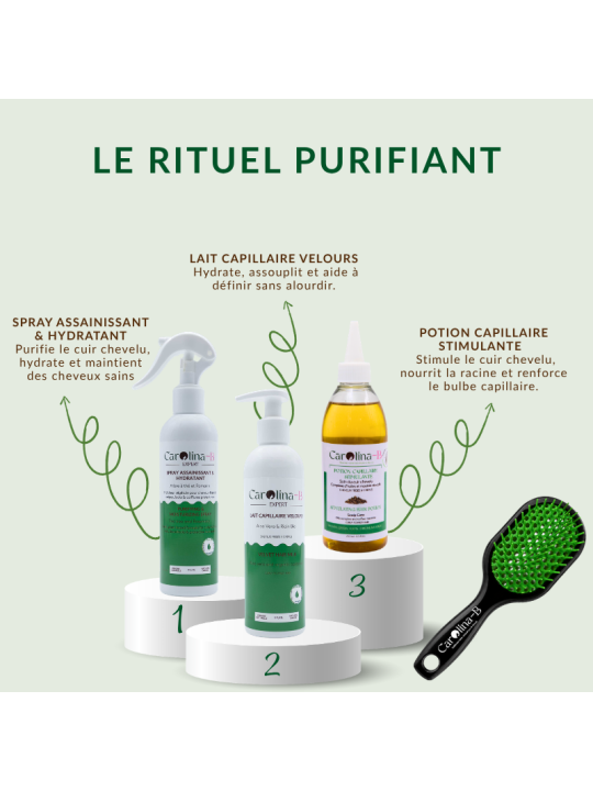 Rituel Purifiant – Cuir Chevelu Sain & Cheveux Fortifiés | Carolina-B