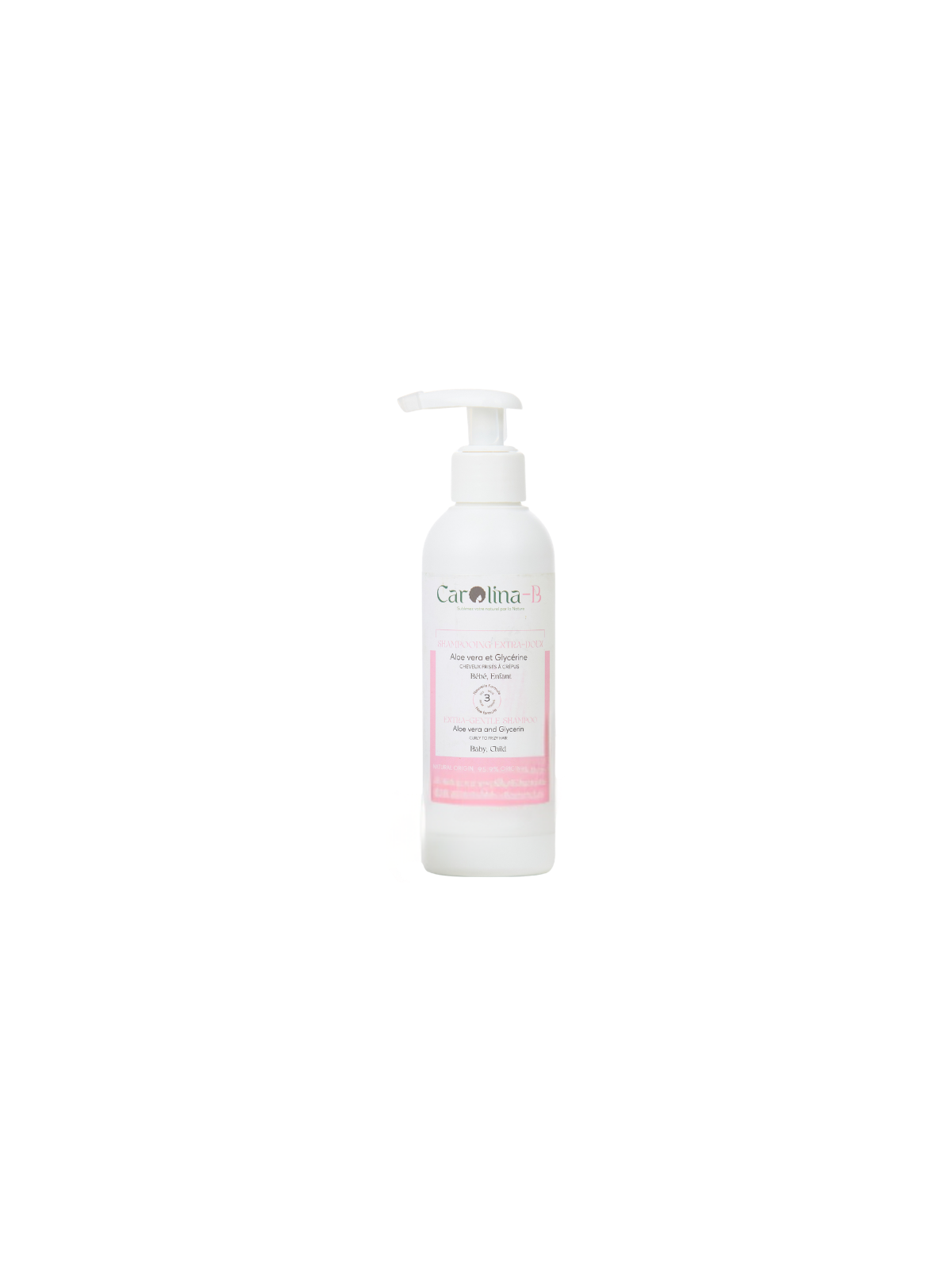 Shampoing extra-doux enfant – aloe vera et glycérine – Carolina-B